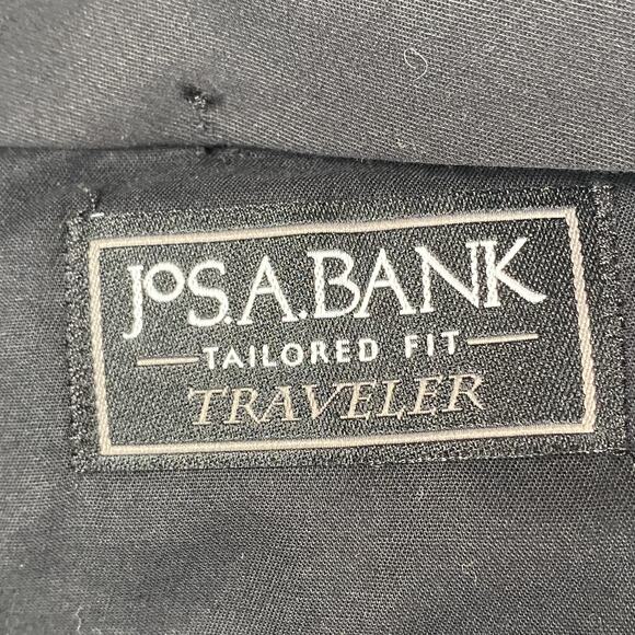 JOS A. BANK Traveler Tailored Fit Men's 46RX37 Brown 100% Wool Dress Trousers - Picture 9 of 11